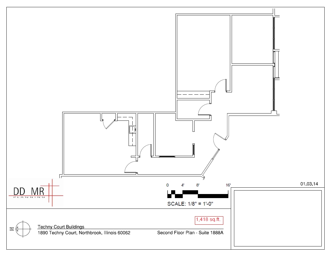 1828-1892 Techny Ct, Northbrook, IL en alquiler Plano de la planta- Imagen 1 de 5