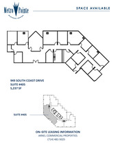 949 S Coast Dr, Costa Mesa, CA en alquiler Plano de la planta- Imagen 1 de 1