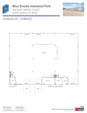 2402-2404 Blue Smoke Ct, Fort Worth, TX en alquiler Plano de la planta- Imagen 2 de 2