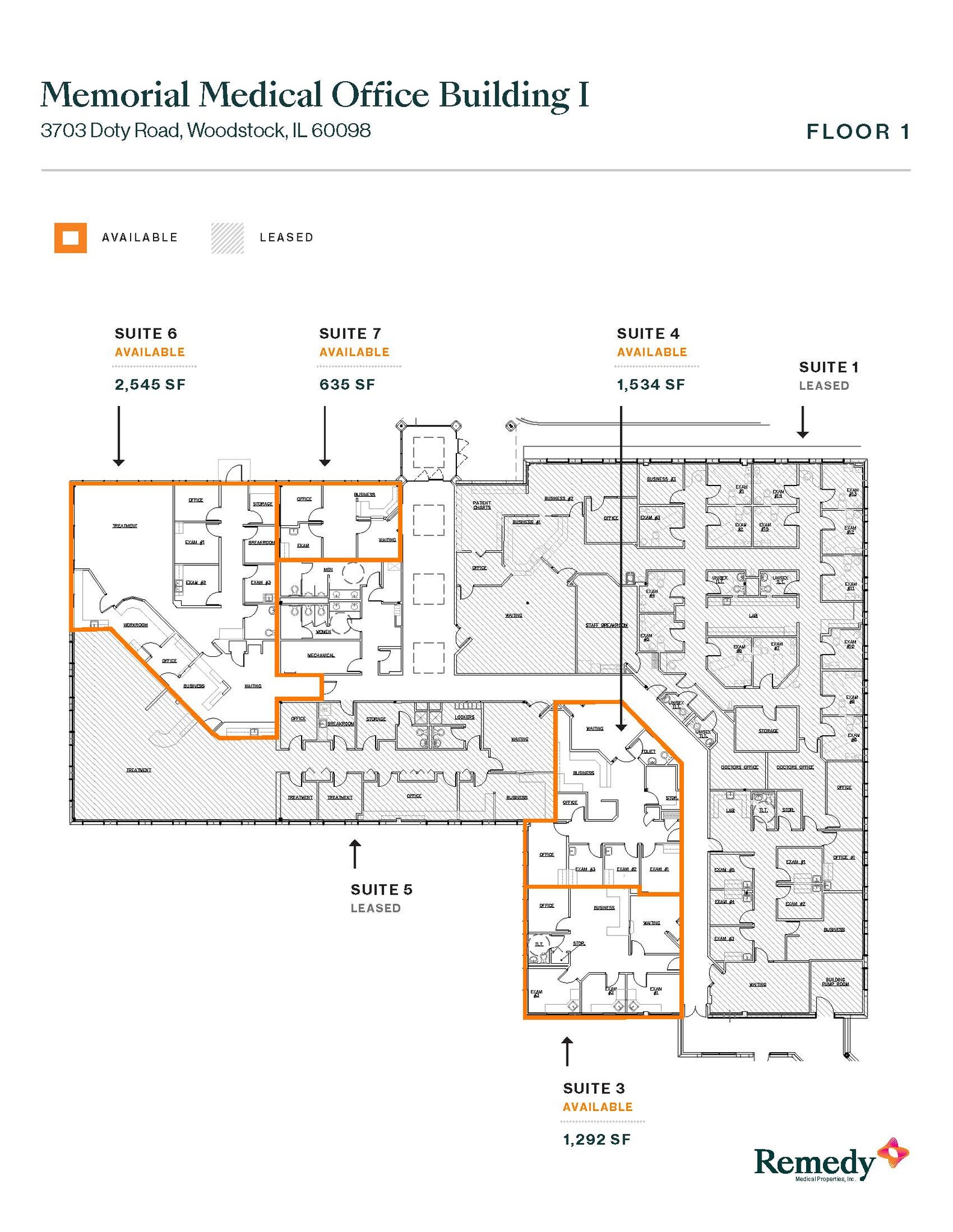 3703 Doty Rd, Woodstock, IL en alquiler Plano de la planta- Imagen 1 de 6