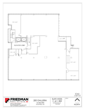 200 Galleria Officentre, Southfield, MI en venta Plano de la planta- Imagen 1 de 2