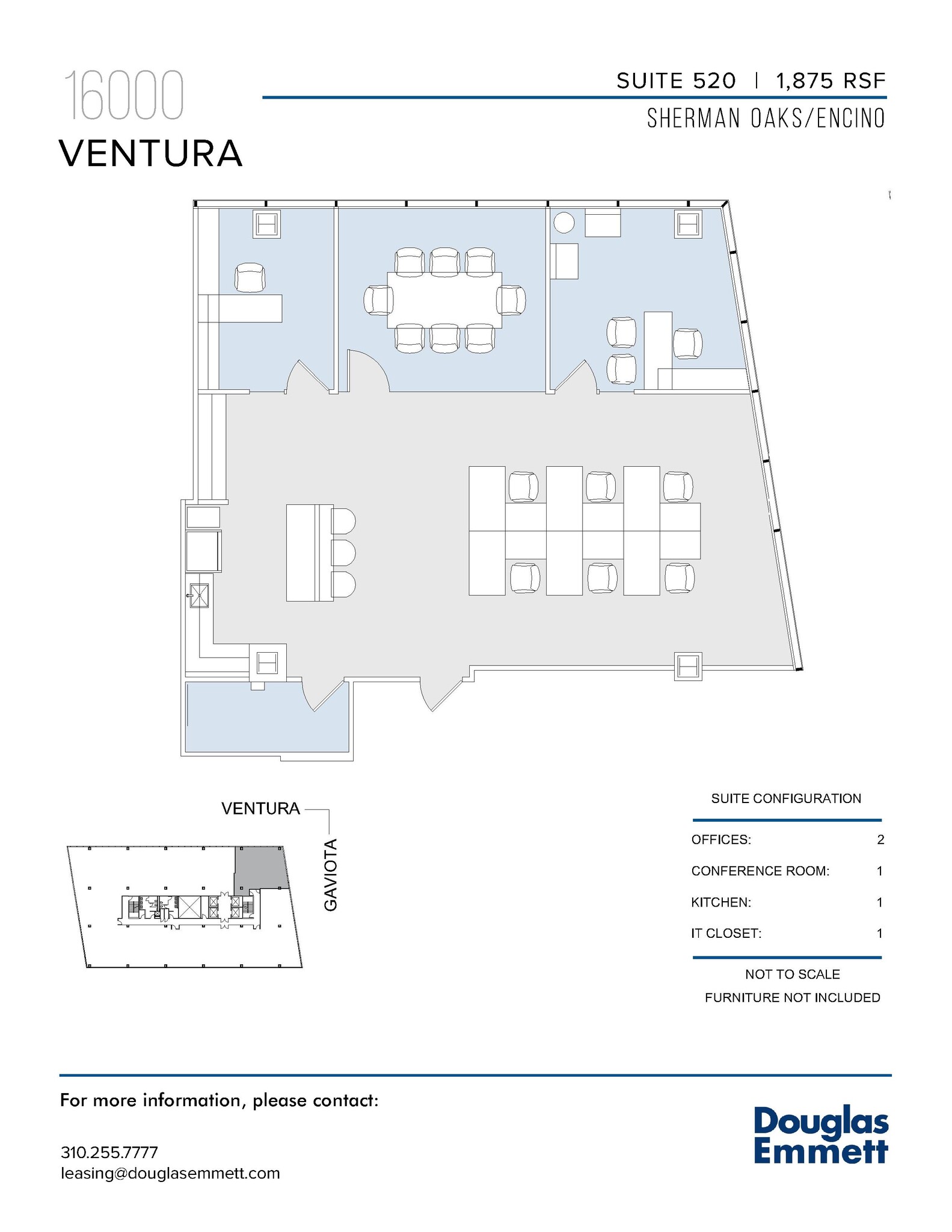 16000 Ventura Blvd, Encino, CA en alquiler Plano de la planta- Imagen 1 de 1