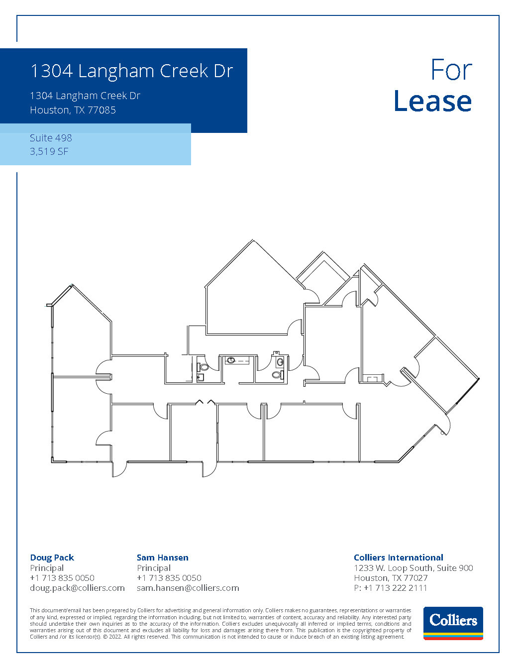 1304 Langham Creek Dr, Houston, TX en alquiler Plano de la planta- Imagen 1 de 1