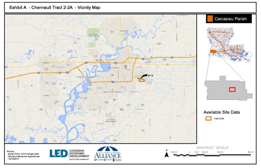 4605 E Prien Lake Rd, Lake Charles, LA en alquiler - Vista aérea - Imagen 3 de 3