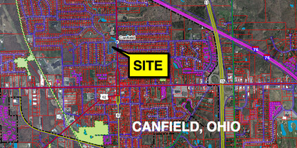 N Broad St, Canfield, OH - VISTA AÉREA  vista de mapa - Image1