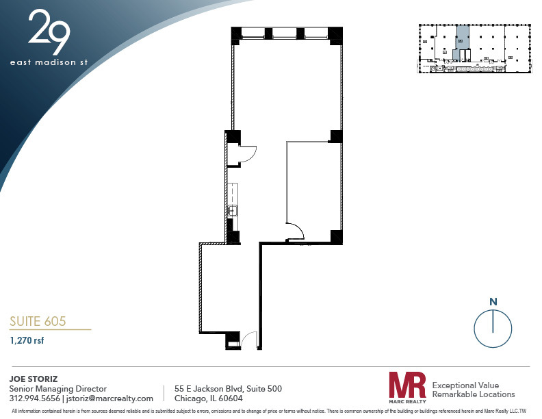 29 E Madison St, Chicago, IL en alquiler Plano de la planta- Imagen 1 de 8