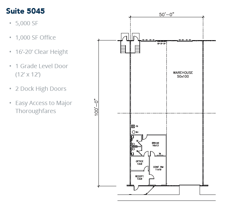 5029-5047 Martin Luther King Fwy, Fort Worth, TX en alquiler Plano de la planta- Imagen 1 de 1