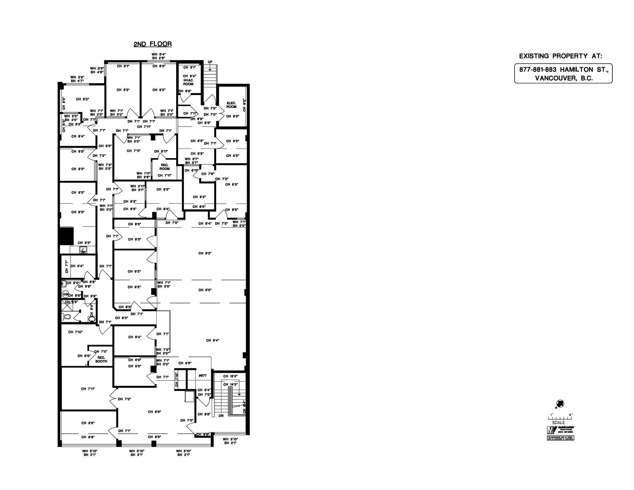 877 Hamilton St, Vancouver, BC en alquiler Plano del sitio- Imagen 1 de 1