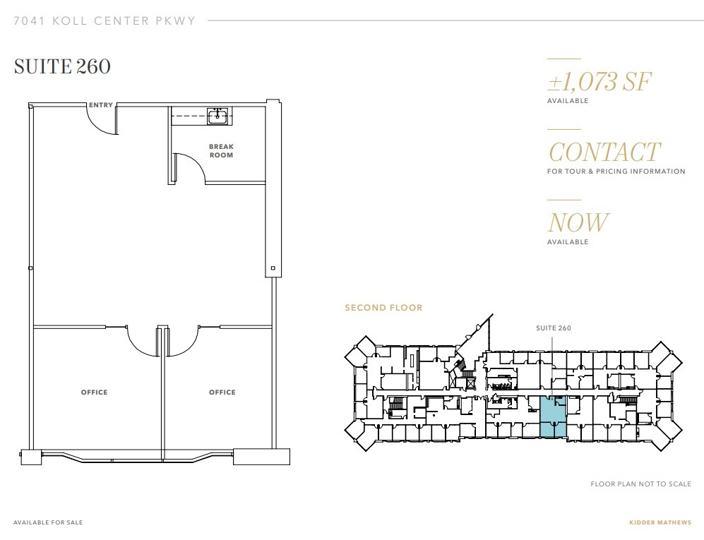 7041 Koll Center Pky, Pleasanton, CA 94566 - Unidad 260 -  - Plano de la planta - Image 1 of 1