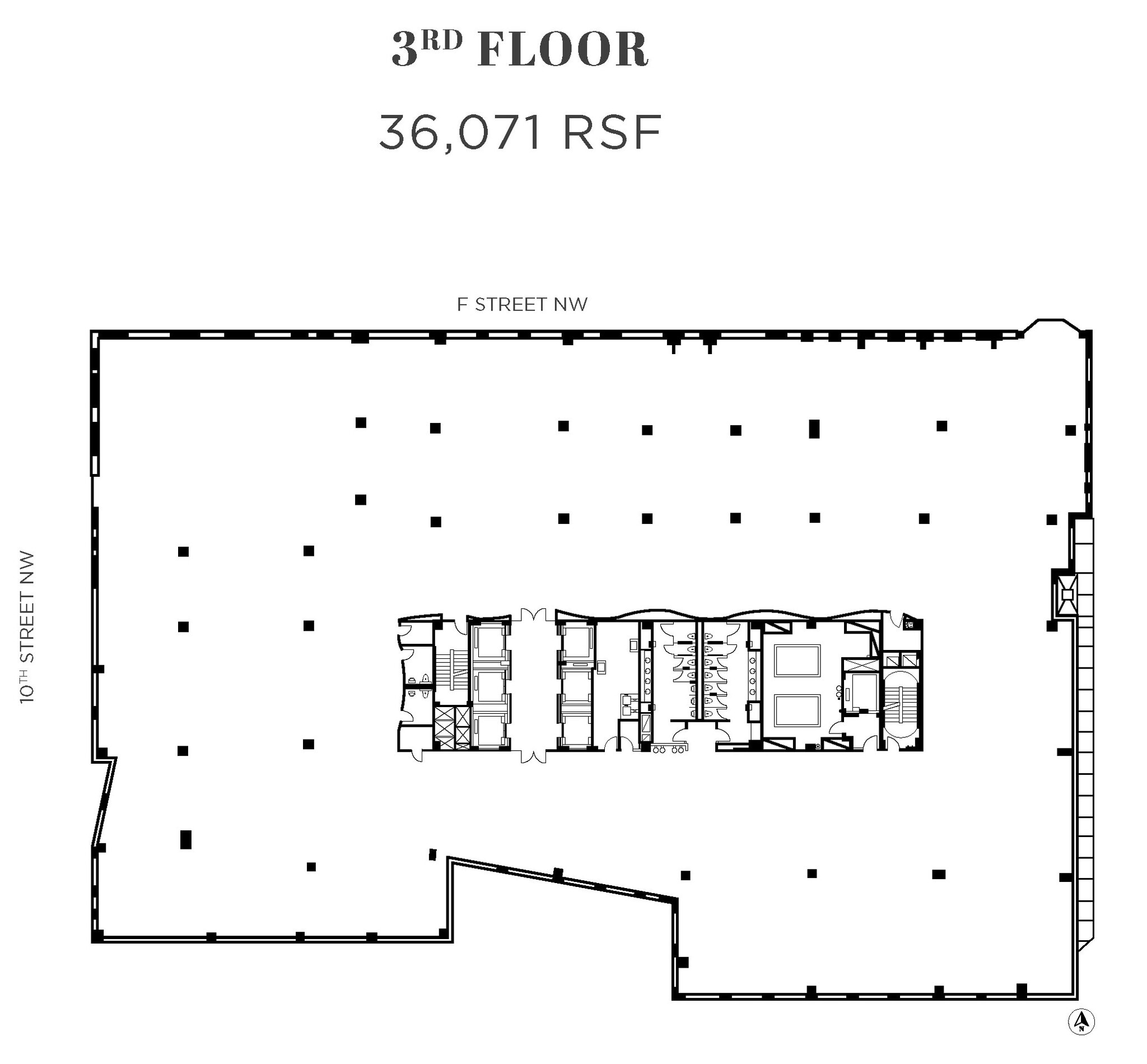 950 F St NW, Washington, DC en alquiler Plano de la planta- Imagen 1 de 1