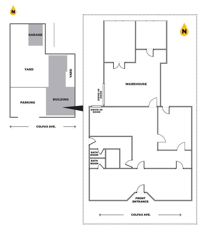 4347 E Colfax Ave, Denver, CO en alquiler Plano de la planta- Imagen 1 de 1