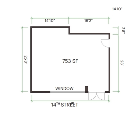 1401 Jackson St, Oakland, CA en alquiler Plano de la planta- Imagen 1 de 2