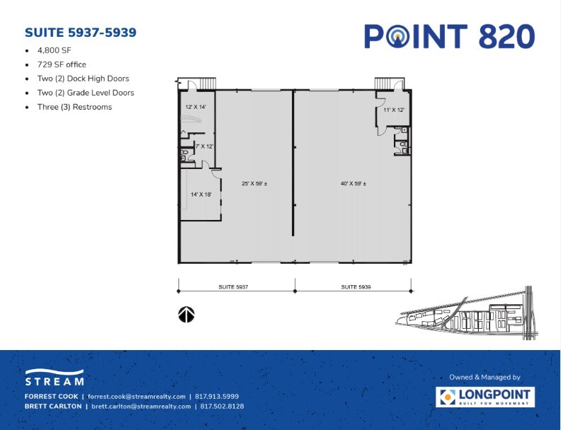 5721 E Rosedale St, Fort Worth, TX en alquiler Plano de la planta- Imagen 1 de 1