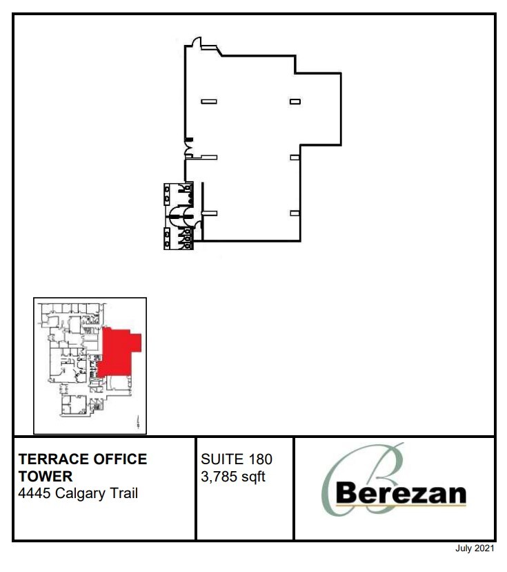 4445 Calgary Trl, Edmonton, AB en alquiler Plano de la planta- Imagen 1 de 1