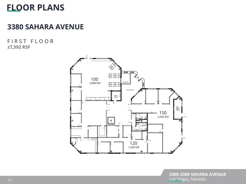 3380 W Sahara Ave, Las Vegas, NV en venta - Plano de la planta - Imagen 2 de 2