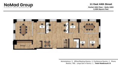 11 E 44th St, New York, NY en alquiler Plano de la planta- Imagen 1 de 14