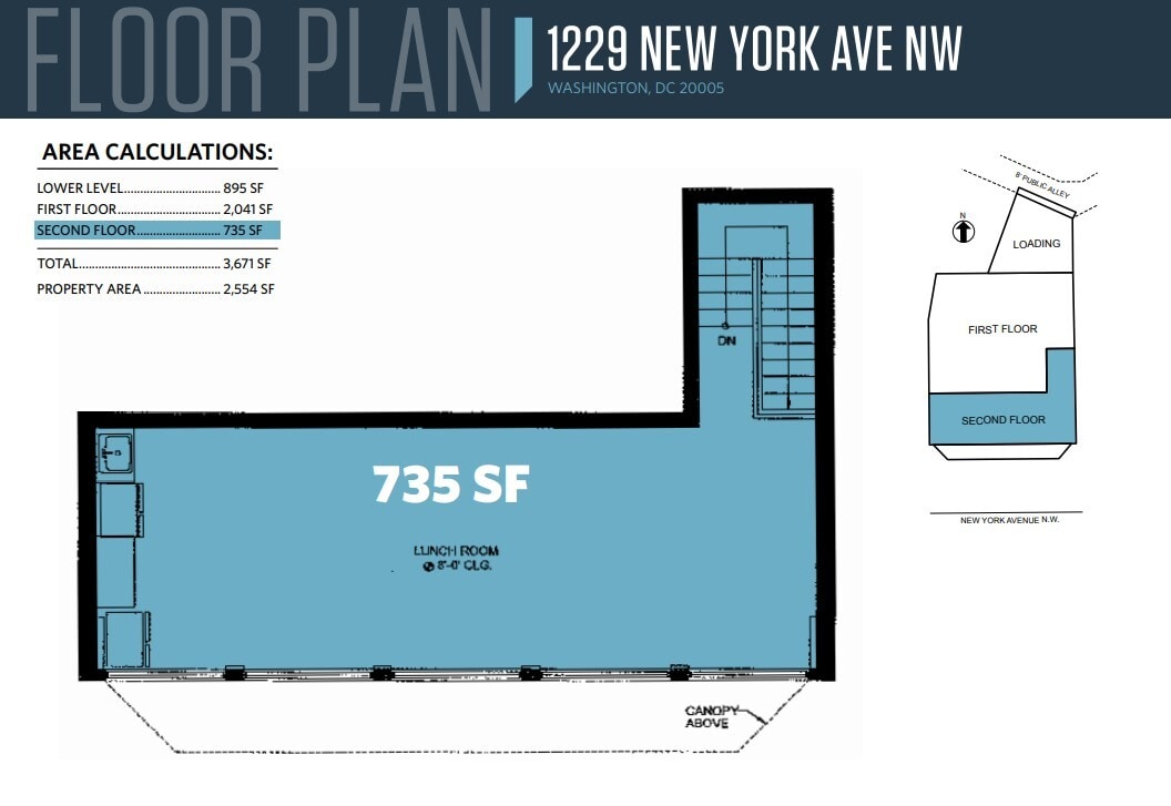 1229 New York Ave NW, Washington, DC en venta Plano de la planta- Imagen 1 de 1