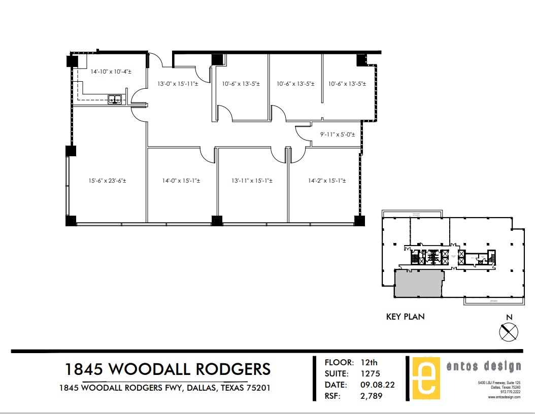 1845 Woodall Rodgers Fwy, Dallas, TX en alquiler Plano de la planta- Imagen 1 de 1