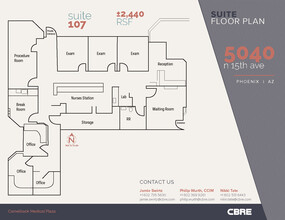 5040 N 15th Ave, Phoenix, AZ en alquiler Plano de la planta- Imagen 1 de 1