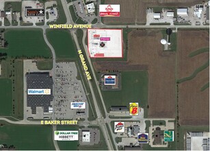 1210 N Grand Ave, Mount Pleasant, IA - VISTA AÉREA  vista de mapa