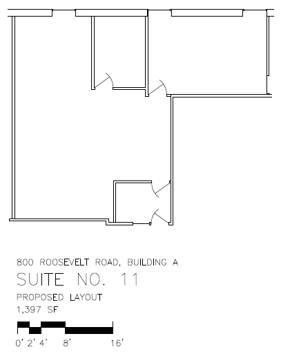 800 Roosevelt Rd, Glen Ellyn, IL en alquiler Plano de la planta- Imagen 1 de 1