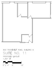 800 Roosevelt Rd, Glen Ellyn, IL en alquiler Plano de la planta- Imagen 1 de 1