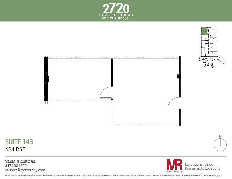 2720 S River Rd, Des Plaines, IL en alquiler Plano de la planta- Imagen 1 de 1