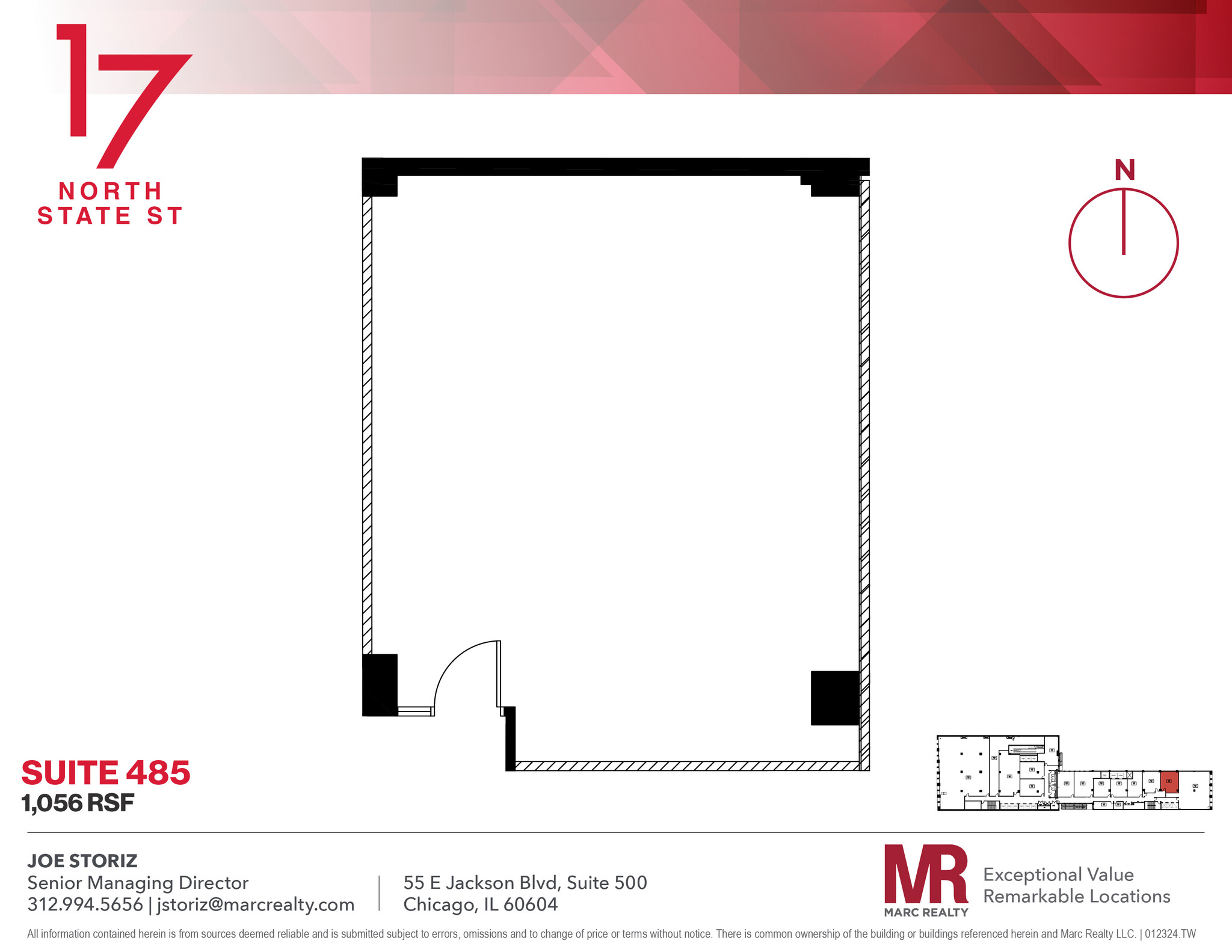 17 N State St, Chicago, IL en alquiler Plano de la planta- Imagen 1 de 1