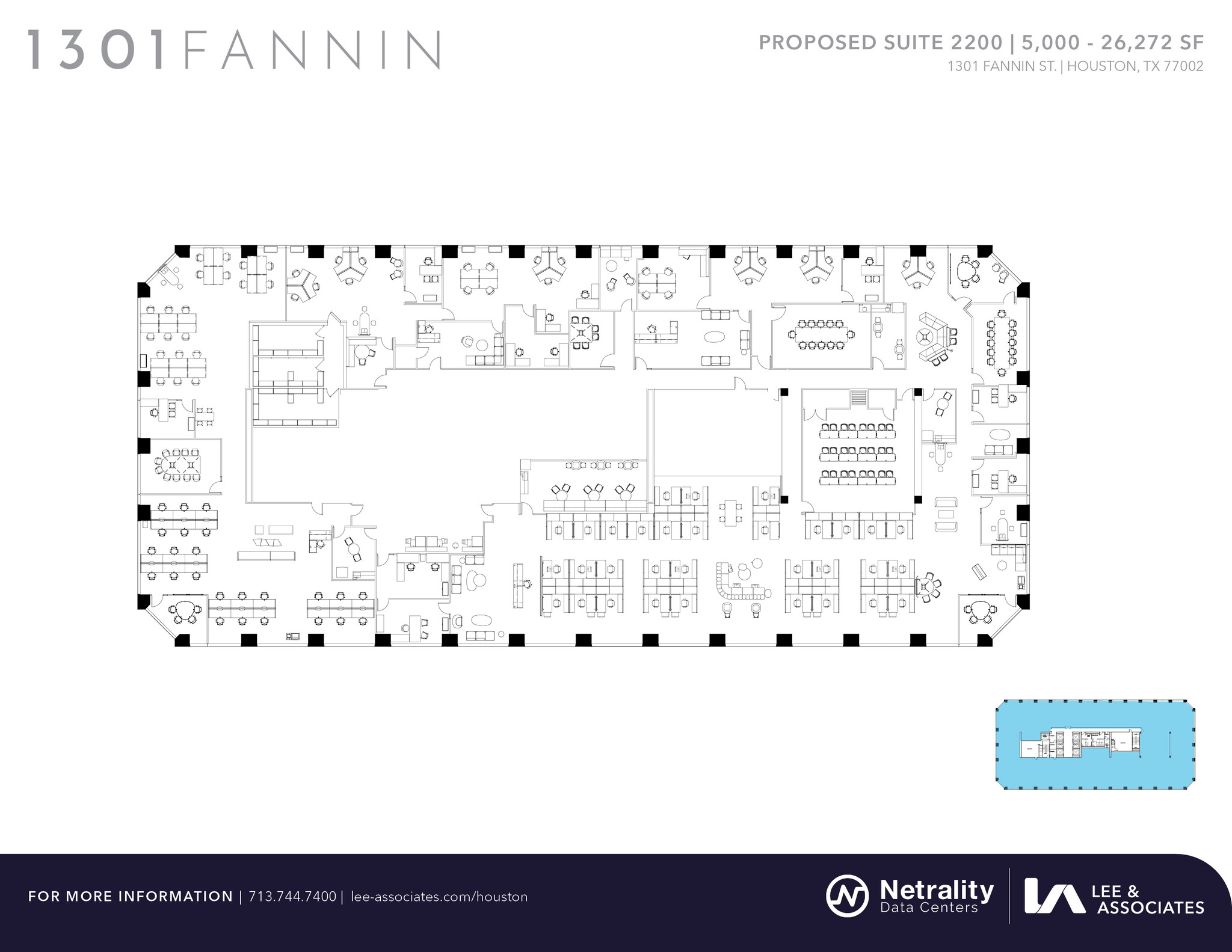 1301 Fannin St, Houston, TX en alquiler Plano de la planta- Imagen 1 de 2