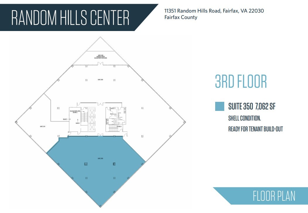 11351 Random Hills Rd, Fairfax, VA 22030 - Unidad 350 -  - Plano de la planta - Image 1 of 1