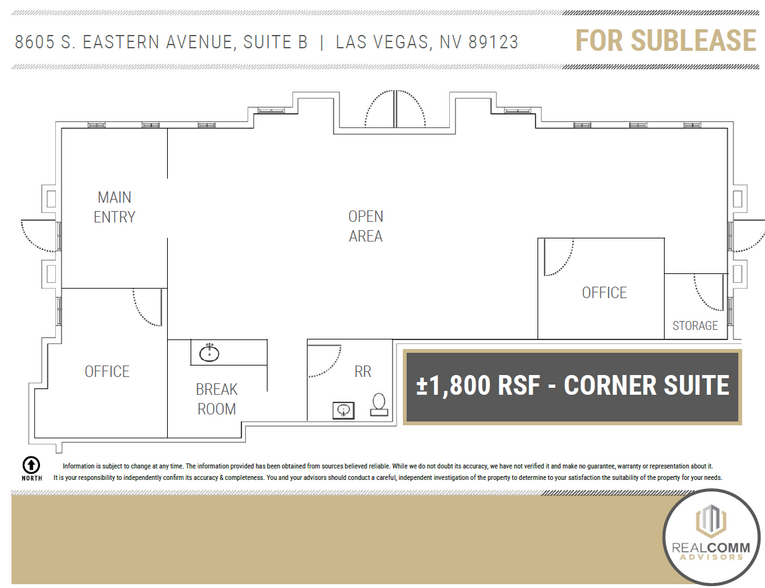 8605 S Eastern Ave, Las Vegas, NV en alquiler - Plano de la planta - Imagen 3 de 8