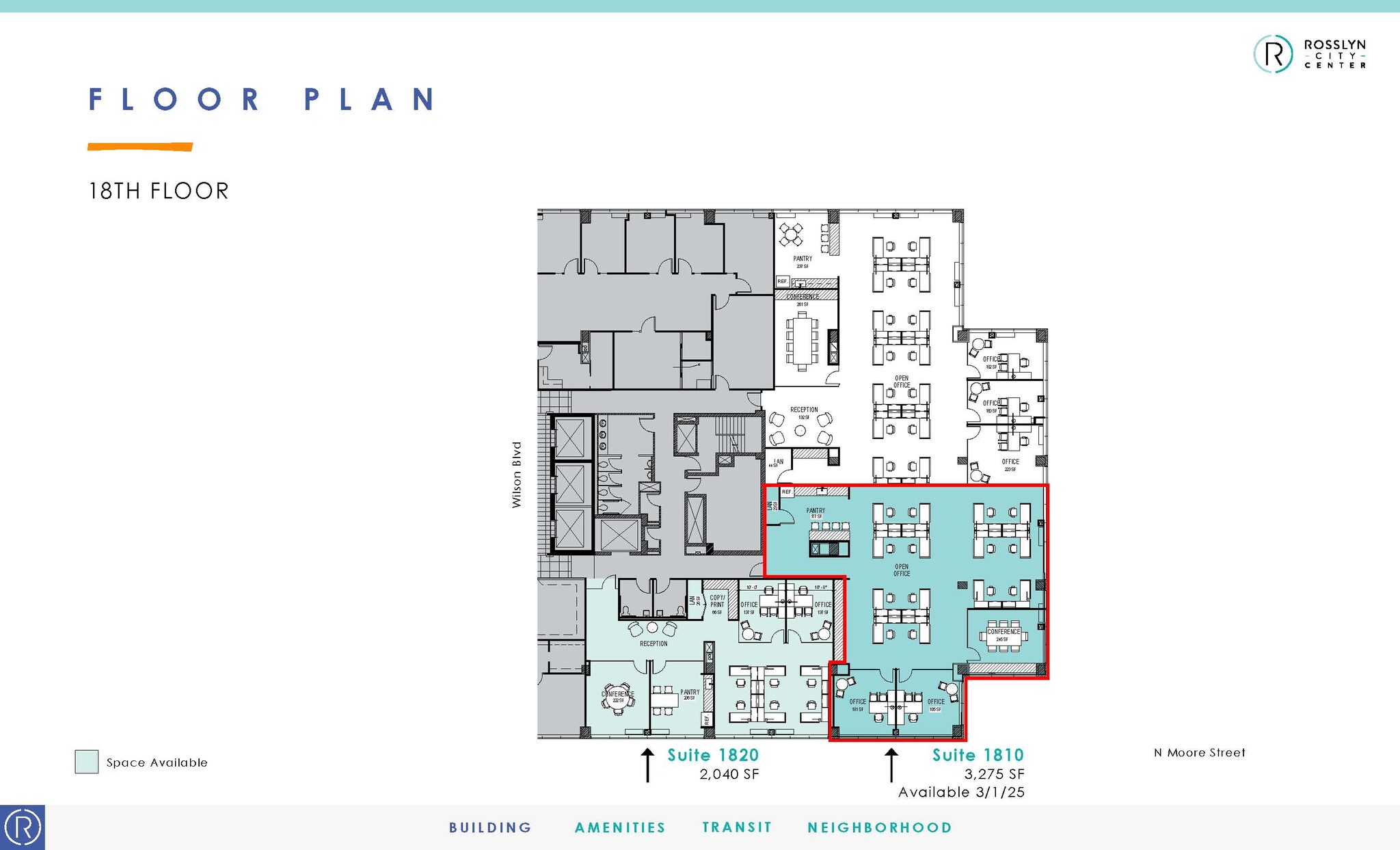 1700 N Moore St, Arlington, VA en alquiler Plano de la planta- Imagen 1 de 1