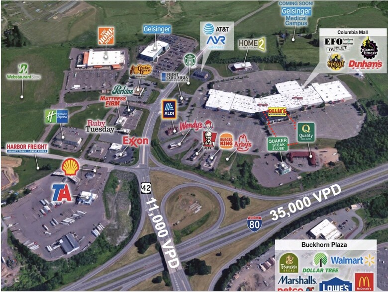 225 Columbia Mall Dr, Bloomsburg, PA en venta - Foto del edificio - Imagen 3 de 3