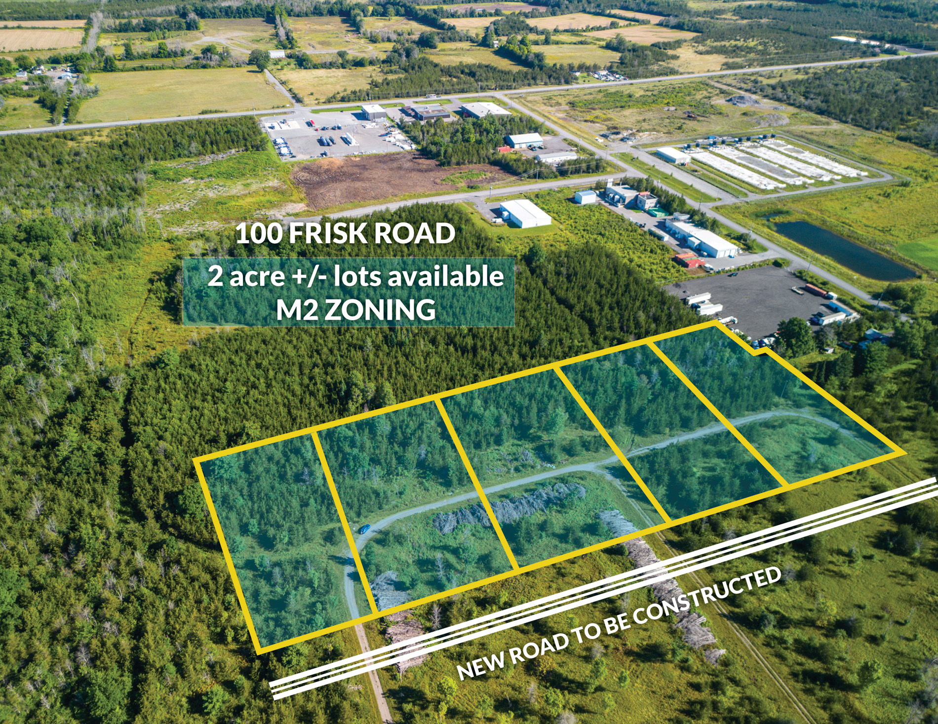 100 Frisk Rd, Greater Napanee, ON en venta Vista aérea- Imagen 1 de 4