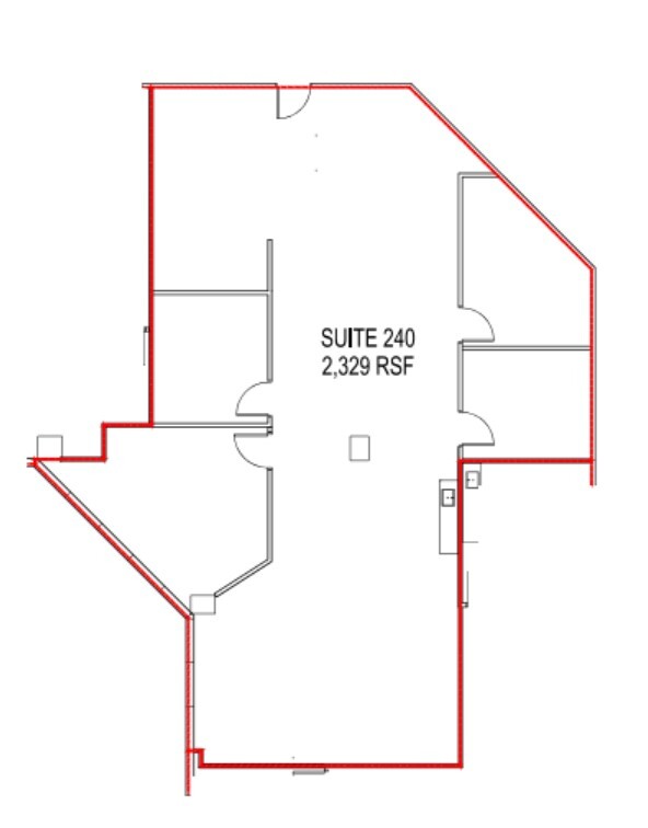 13747 Montfort Dr, Dallas, TX en alquiler Plano de la planta- Imagen 1 de 3