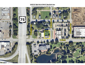 1023 E 6th St, Tulsa, OK - VISTA AÉREA  vista de mapa