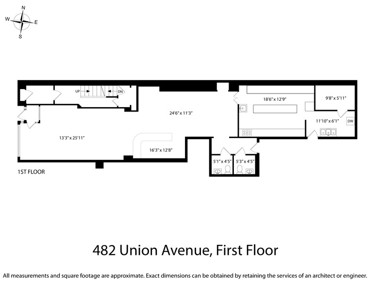 482 Union Ave, Brooklyn, NY en alquiler - Plano de la planta - Imagen 1 de 4