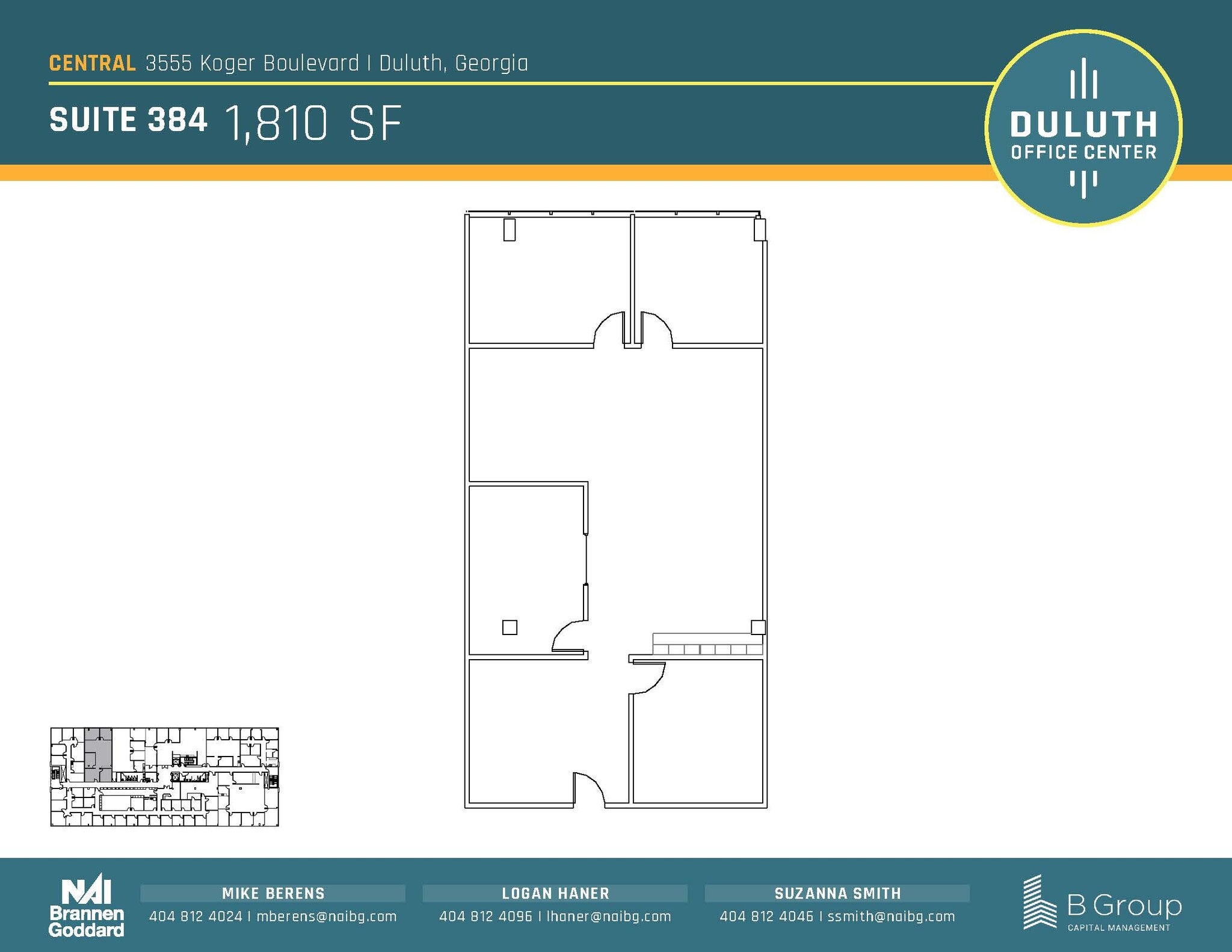 3505 Koger Blvd, Duluth, GA en alquiler Plano de la planta- Imagen 1 de 1