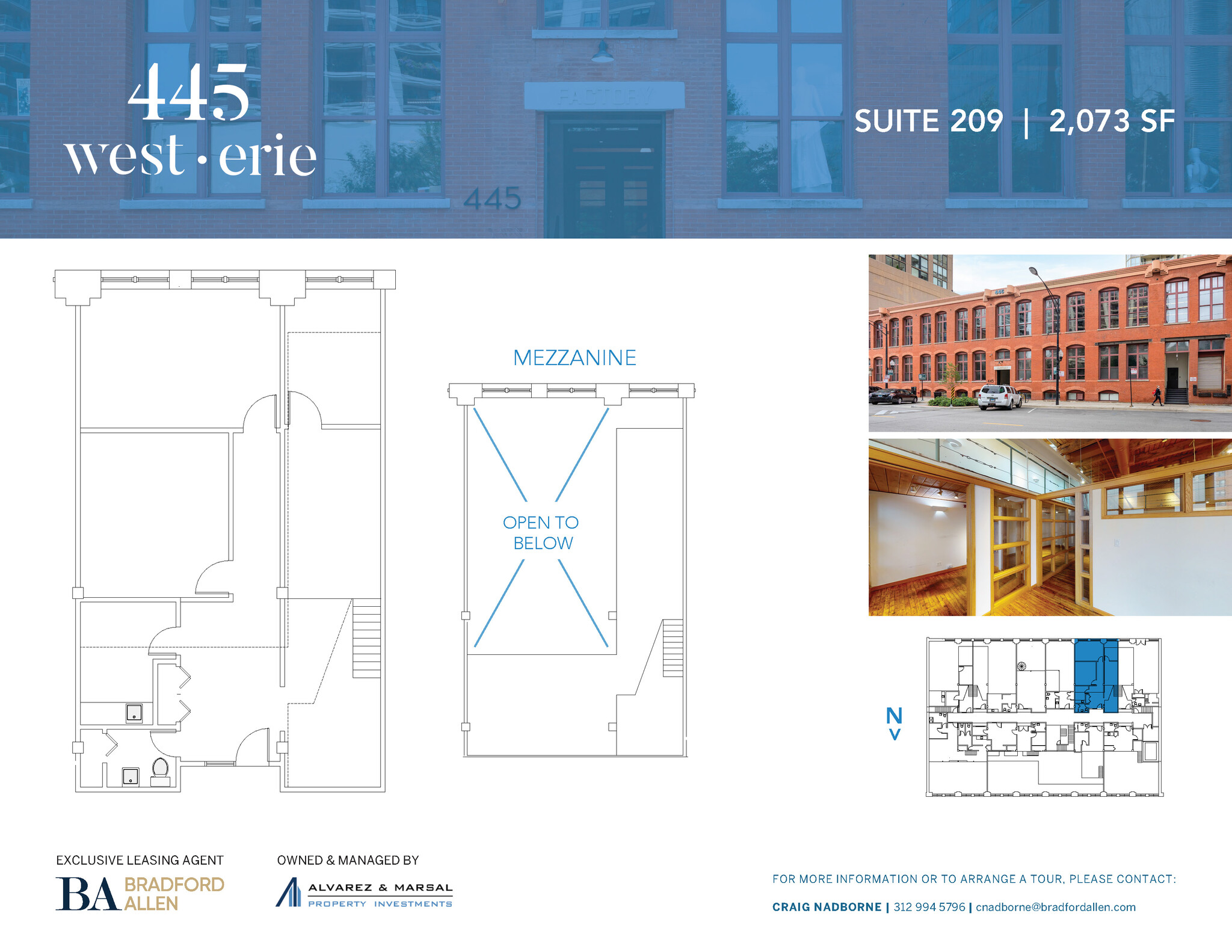 445 W Erie St, Chicago, IL en alquiler Plano de la planta- Imagen 1 de 9