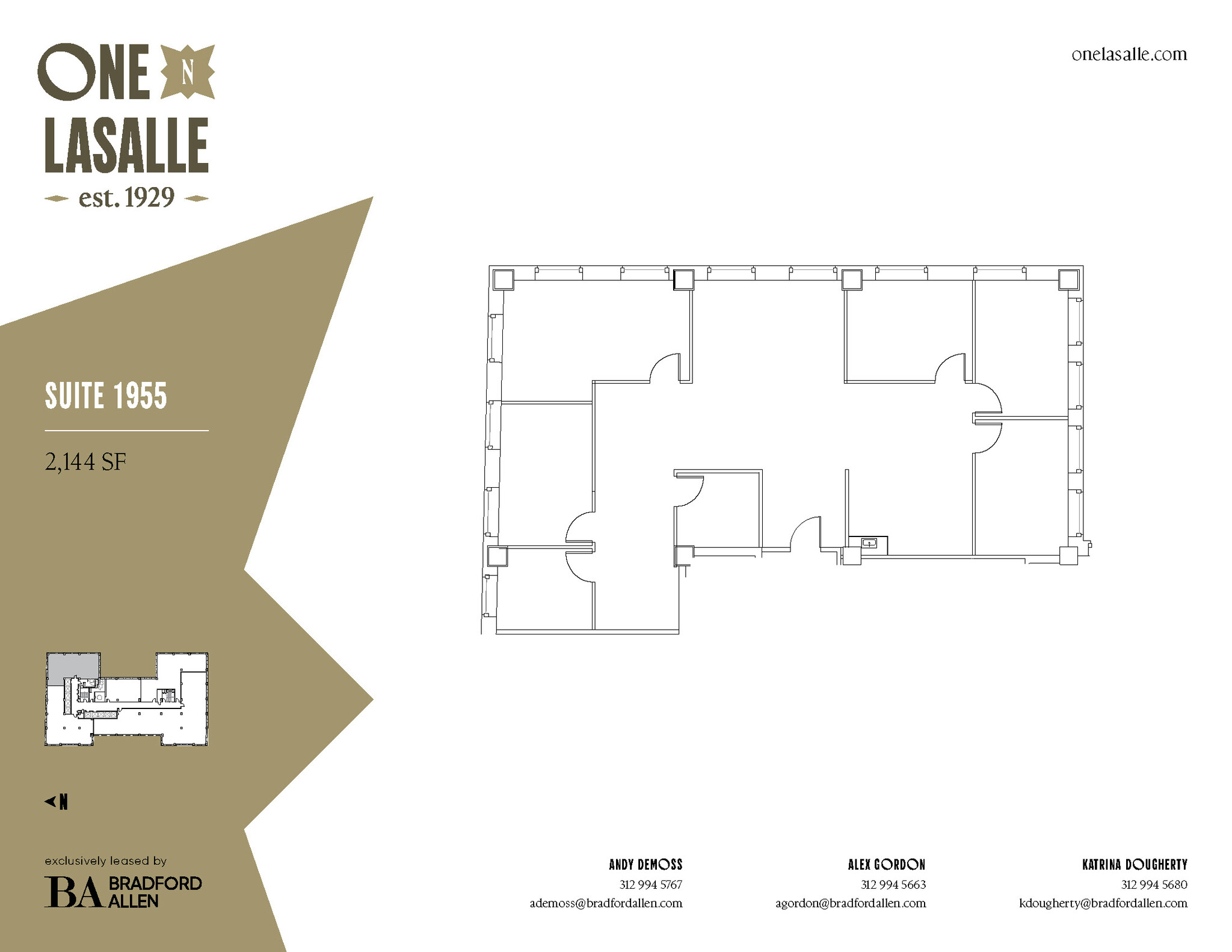 1 N La Salle St, Chicago, IL en alquiler Plano de la planta- Imagen 1 de 1