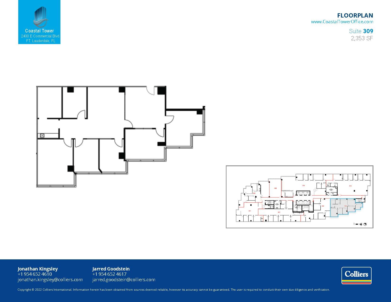 2400 E Commercial Blvd, Fort Lauderdale, FL en alquiler Plano de la planta- Imagen 1 de 3