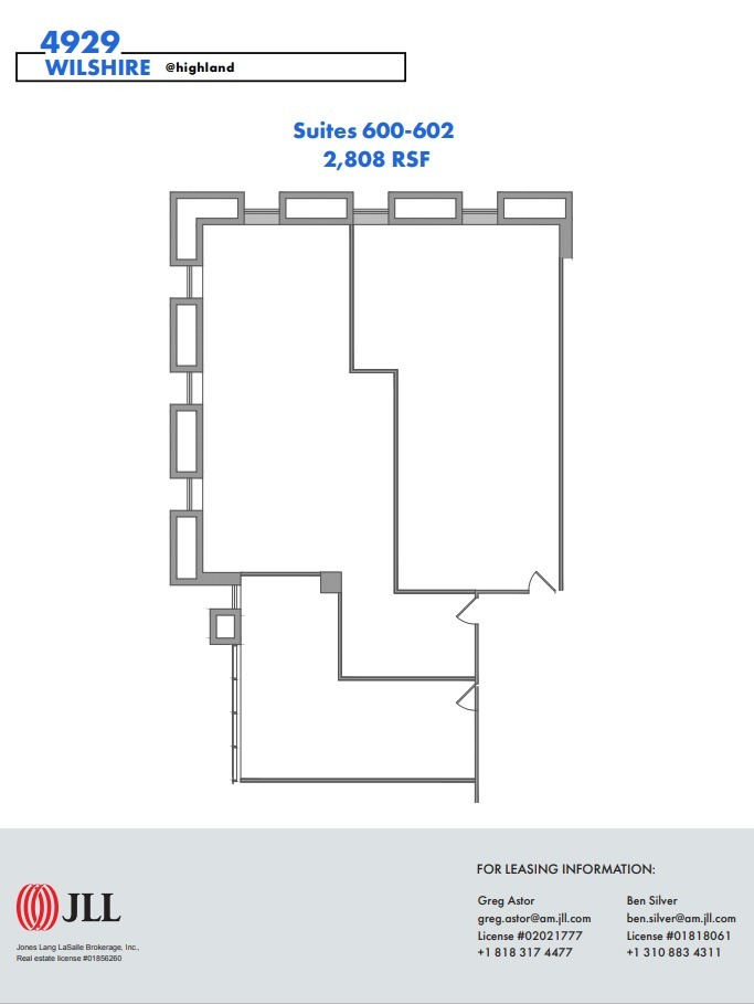 4929 Wilshire Blvd, Los Angeles, CA en alquiler Plano de la planta- Imagen 1 de 1