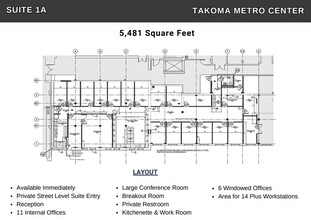 6856 Eastern Ave NW, Washington, DC en alquiler Plano de la planta- Imagen 1 de 1