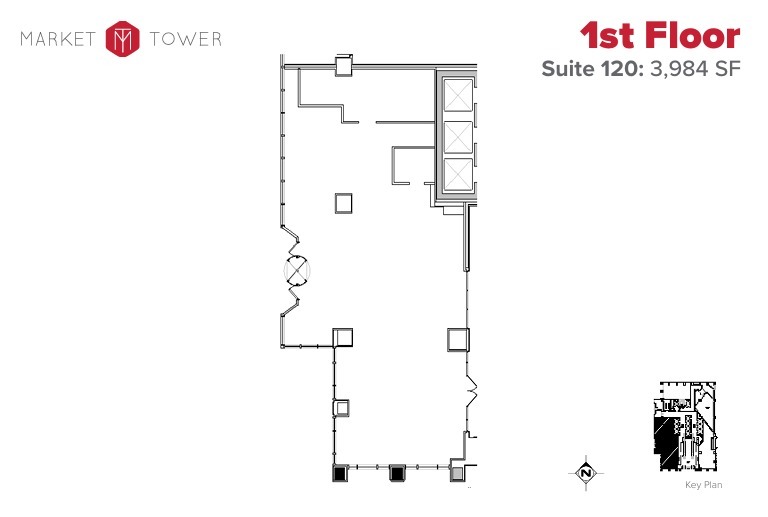 10 W Market St, Indianapolis, IN en alquiler Plano de la planta- Imagen 1 de 1