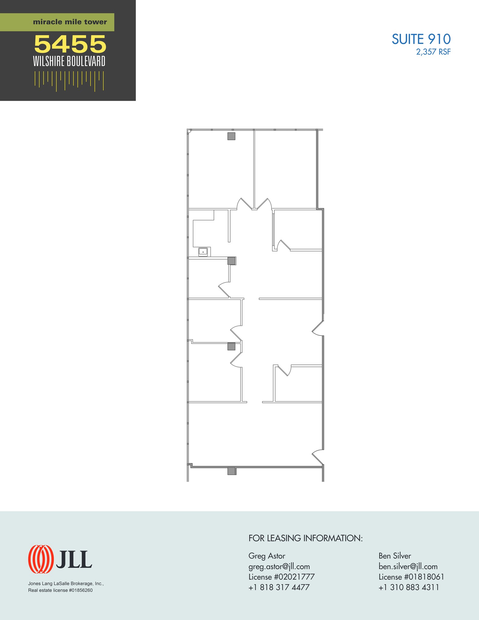 5455 Wilshire Blvd, Los Angeles, CA en alquiler Plano del sitio- Imagen 1 de 1