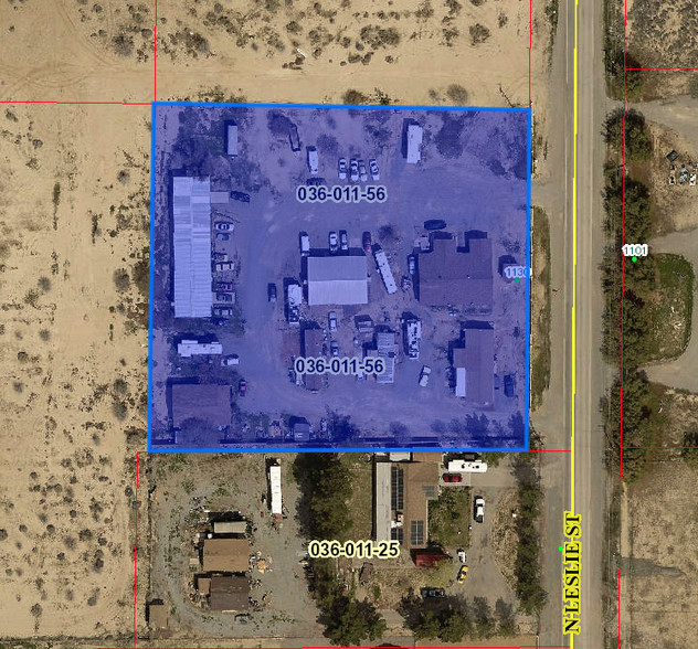 1130 N Leslie St, Pahrump, NV en venta - Vista aérea - Imagen 3 de 7