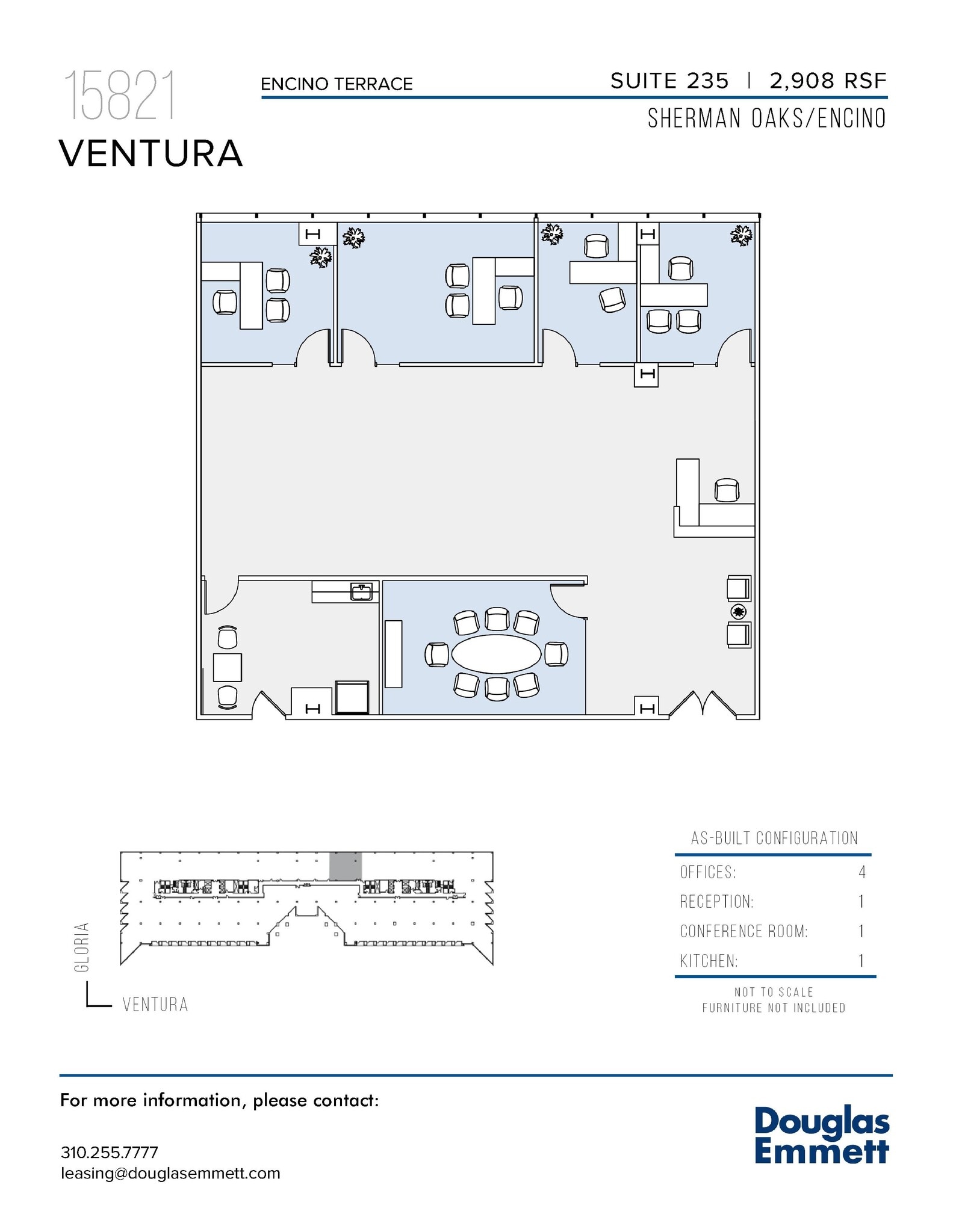 15821 Ventura Blvd, Encino, CA en alquiler Plano de la planta- Imagen 1 de 1