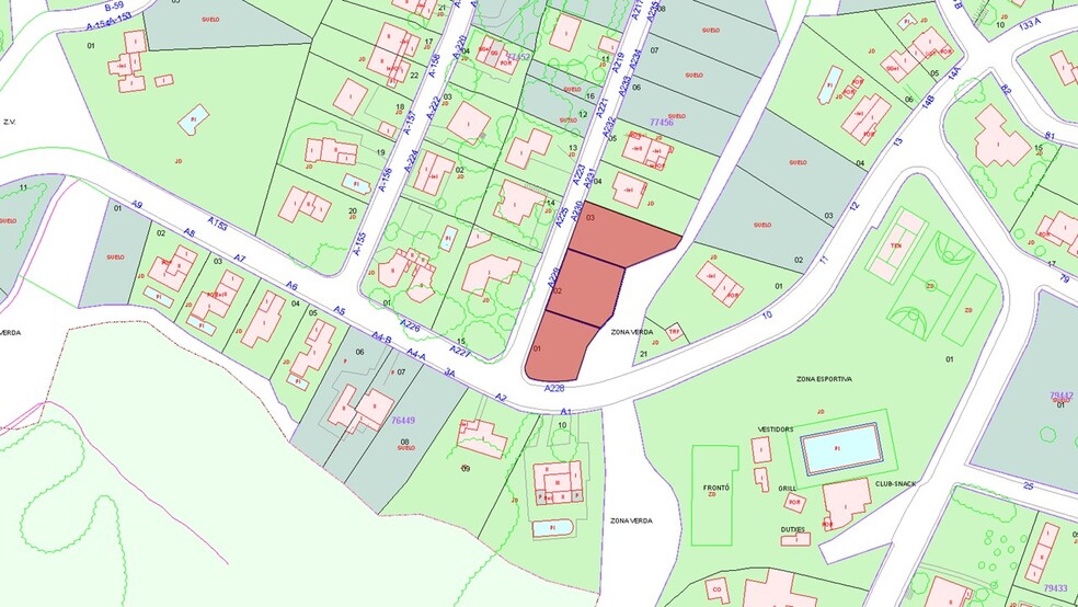 Terreno en Santa Cristina d'Aro, Gerona en venta - Plano de solar - Imagen 3 de 3