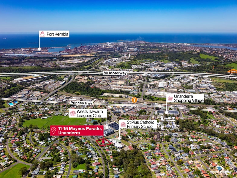 11-15 Maynes Pde, Unanderra en venta - Vista aérea - Imagen 3 de 6