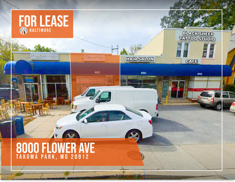 8000-8004 Flower Ave, Takoma Park, MD en alquiler - Foto del edificio - Imagen 3 de 5